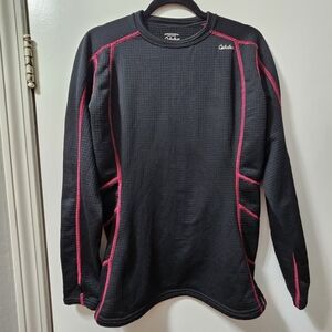 Cabela's Black and Pink Long Sleeve Top